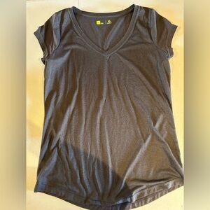Xersion Charcoal V-Neck Short Sleeve Tee